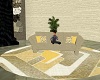 Yellow moon Couch W/Pose
