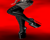 Goth Mini Skirt+Boot