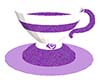 Purple Tea Cup