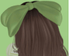 Green Hair Bow