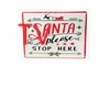 TV> Santa sign