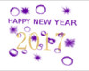 Happy New Year Purple