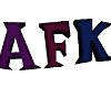 Purple AFK headboard