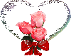 Crystal Heart & Roses