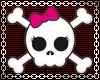 Skull Girl Sticker