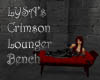 (L) Crimson Lounge Bench