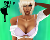 !Ly White Lilac Club Top