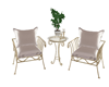 Cream patio set