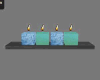 wall candles w/shelf