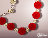 Red Velvet Fur Necklace