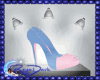 *D* Pink and Blue Heels