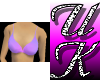 lilac shimmer bikini top
