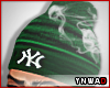 YN. Yankees Beanie Grn.
