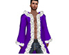 Purple Winter Fur Robe M