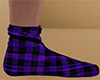 Purple Socks Plaid (M)