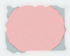A: Round furry pink rug