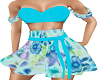 Floral Aqua Dress