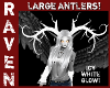 ICY WHITE GLOW ANTLERS!