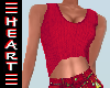 Soft Knit Top Red
