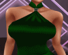 Emerald Silk Dress