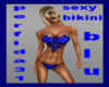 sexy bikini blu