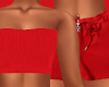 Red Short Set