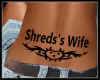 !A Shred's Wife bk Tatto