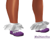 Kid purple shoes-w/socks