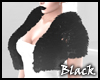 BLACK fuzzy layer coat