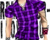 FE plaid purple shirt