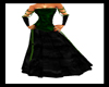 Green Black Ball Dress