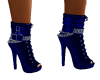 Blue Chain Booties
