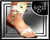 !SGD Flower Sandal White