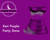 Keri Purple Party Dress