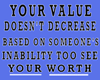 YOUR VALUE YOUR WORTH
