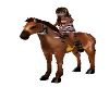 Girl indian Riding Horse