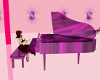 pink clear piano