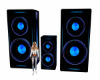 Neon Blue Speakers