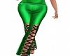 SS Green Lace up Pants