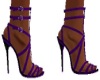 purple strappy heels