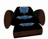 blue heart cuddle chair