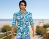 TROPICAL SHIRT BLUE