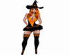 witch orange-black hat