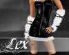 LEX white fur arm warmer