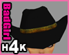H4K Cowgirl Hat Black