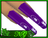 Purple Ivy Long Nails NG