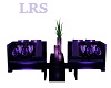 Purple Rose Couch set 