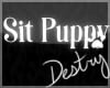 |D| Sit Puppy - White