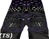 (TS) Blk Purp LV Jeans