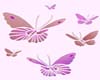 pink butterfies